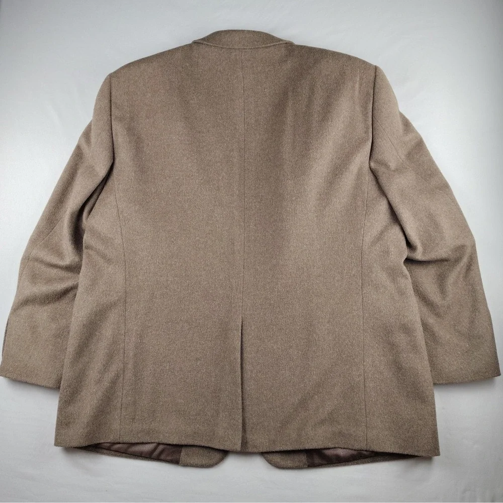 Turnbury 50R 100% Camel Hair Sport Coat Blazer Brown 2 Button Mens Jacket
